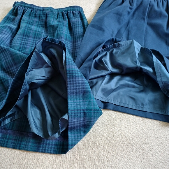 pendleton ♡ wool skirt suit 3 piece vintage set plaid - Picture 12 of 12